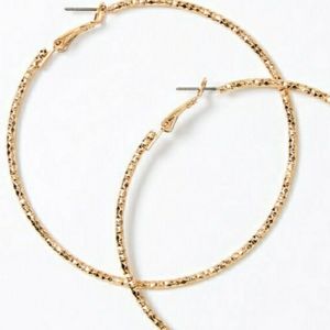 Gold 70mm Laser hoop